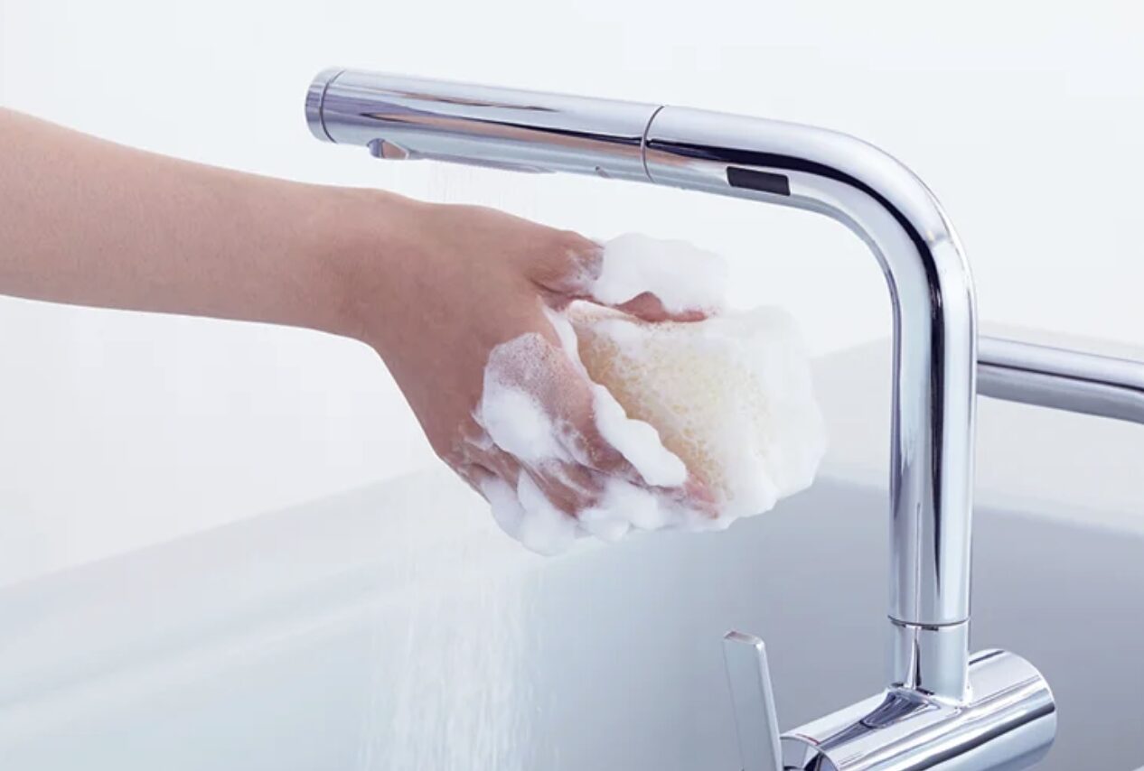 タッチスイッチ水ほうき水栓LF